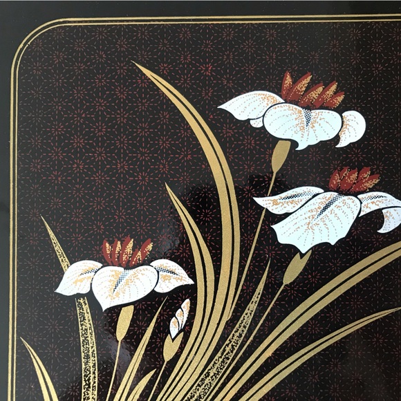 Trays- Set of 3 Vintage Tray Set New in Box - Picture 3 of 9